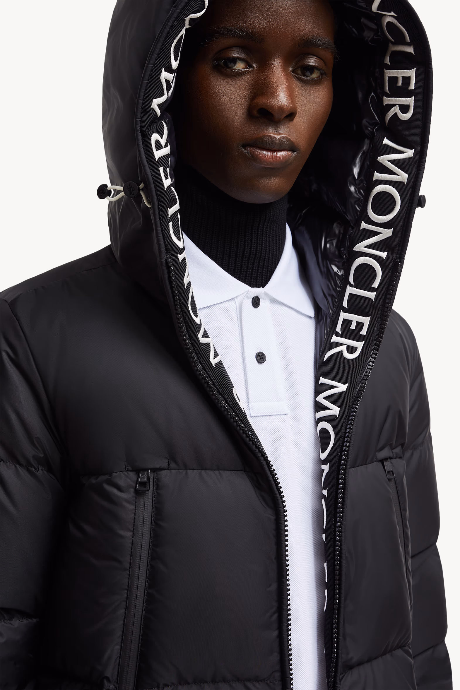 Montcla Hooded Short Down Jacket Men Black Moncler 4